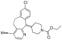 4-(8-Chloro-4-cyano-5,6-dihydro-11H-benzo[5,6]cyclohepta[1,2-b]pyridin-11-ylidene)-1-Piperidinecarboxylic Acid Ethyl Ester CAS#: 860010-33-9