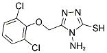 4-AMINO-5-[(2,6-DICHLOROPHENOXY)METHYL]-4H-1,2,4-TRIAZOLE-3-THIOL CAS#: 871478-79-4
