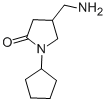 4-(AMINOMETHYL)-1-CYCLOPENTYL-2-PYRROLIDINONE CAS#: 893750-56-6