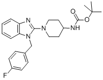4-BOC-AMINO-1-[1-(4-FLUORO-BENZYL)-1H-BENZOIMIDAZOL-2-YL]-PIPERIDINE CAS#: 885270-85-9