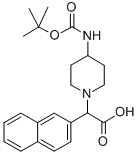 (4-BOC-AMINO-PIPERIDIN-1-YL)-NAPHTHALEN-2-YL-ACETIC ACID CAS#: 885275-41-2