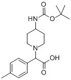 (4-BOC-AMINO-PIPERIDIN-1-YL)-P-TOLYL-ACETIC ACID CAS#: 885275-57-0