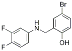 4-BROMO-2-[(3,4-DIFLUOROANILINO)METHYL]BENZENOL CAS#: 864422-19-5