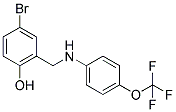 4-BROMO-2-([4-(TRIFLUOROMETHOXY)ANILINO]METHYL)BENZENOL CAS#: 868256-51-3