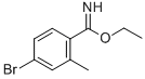 4-BROMO-2-METHYL-BENZIMIDIC ACID ETHYL ESTER CAS#: 887592-04-3