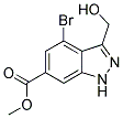4-BROMO-3-HYDROXYMETHYL-1H-INDAZOLE-6-CARBOXYLIC ACID METHYL ESTER CAS#: 885518-32-1