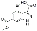 4-BROMO-6-METHYLCARBOXYLATE-1H-INDAZOLE-3-CARBOXYLIC ACID CAS#: 885518-33-2