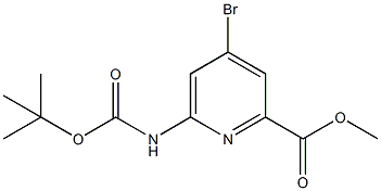 4-BROMO-6-[(TERT-BUTOXYCARBONYL)AMINO]PYRIDINE-2-CARBOXYLIC ACID METHYL ESTER CAS#: 885326-87-4