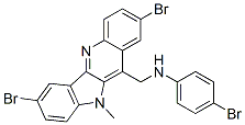 (4-BROMO-PHENYL)-(2,7-DIBROMO-10-METHYL-10H-INDOLO[3,2-B]QUINOLIN-11-YL)-METHYL-AMINE CAS#: 870247-30-6
