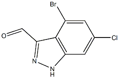 4-Bromo-6-chloro-1H-indazole-3-carbaldehyde CAS#: 887568-38-9
