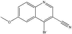 4-Bromo-6-methoxyquinoline-3-carbonitrile CAS#: 872714-52-8