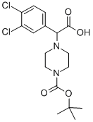 4-[CARBOXY-(3,4-DICHLORO-PHENYL)-METHYL]-PIPERAZINE-1-CARBOXYLIC ACID TERT-BUTYL ESTER HYDROCHLORIDE CAS#: 885274-60-2