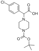 4-[CARBOXY-(4-CHLORO-PHENYL)-METHYL]-PIPERAZINE-1-CARBOXYLIC ACID TERT-BUTYL ESTER HYDROCHLORIDE CAS#: 885273-01-8