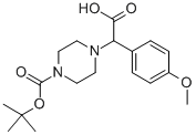 4-[CARBOXY-(4-METHOXY-PHENYL)-METHYL]-PIPERAZINE-1-CARBOXYLIC ACID TERT-BUTYL ESTER HYDROCHLORIDE CAS#: 868260-17-7