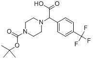 4-[CARBOXY-(4-TRIFLUOROMETHYL-PHENYL)-METHYL]-PIPERAZINE-1-CARBOXYLIC ACID TERT-BUTYL ESTER HYDROCHLORIDE CAS#: 885274-28-2