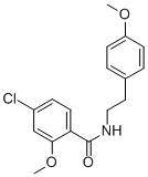 4-CHLORO-2-METHOXY-N-[2-(4-METHOXY-PHENYL)-ETHYL]-BENZAMIDE CAS#: 885279-88-9