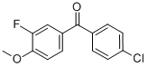 4-CHLORO-3'-FLUORO-4'-METHOXYBENZOPHENONE CAS#: 844885-05-8