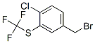 4-CHLORO-3-(TRIFLUOROMETHYLTHIO)BENZYL BROMIDE CAS#: 886503-38-4