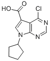 4-CHLORO-7-CYCLOPENTYL-7H-PYRROLO[2,3-D] PYRIMIDINE-5-CARBOXYLIC ACID CAS#: 852219-10-4