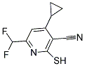 4-CYCLOPROPYL-6-DIFLUOROMETHYL-2-MERCAPTO-NICOTINONITRILE CAS#: 832741-18-1