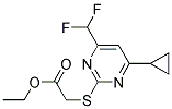 (4-CYCLOPROPYL-6-DIFLUOROMETHYL-PYRIMIDIN-2-YLSULFANYL)-ACETIC ACID ETHYL ESTER CAS#: 886498-18-6