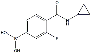 4-(Cyclopropylcarbamoyl)-3-fluorophenylboronic acid CAS#: 874289-20-0