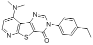 4-DIMETHYLAMINO-7-(4-ETHYL-PHENYL)-7H-9-THIA-1,5,7-TRIAZA-FLUOREN-8-ONE CAS#: 869802-44-8