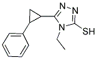 4-ETHYL-5-(2-PHENYL-CYCLOPROPYL)-4 H-[1,2,4]TRIAZOLE-3-THIOL CAS#: 832126-18-8