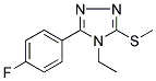 4-ETHYL-5-(4-FLUOROPHENYL)-4H-1,2,4-TRIAZOL-3-YL METHYL SULFIDE CAS#: 868255-87-2
