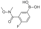 4-FLUORO-3-(METHOXY(METHYL)CARBAMOYL)PHENYLBORONIC ACID CAS#: 874290-69-4