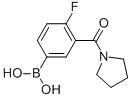 4-FLUORO-3-(PYRROLIDIN-1-YLCARBONYL)BENZENEBORONIC ACID CAS#: 874219-31-5