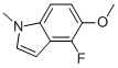 4-FLUORO-5-METHOXY-1-METHYL-1H-INDOLE CAS#: 879093-16-0