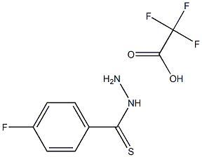 4-Fluorobenzothiohydrazide 2,2,2-Trifluoroacetate CAS#: 863296-74-6