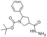 4-HYDRAZINOCARBONYL-2-PHENYL-PYRROLIDINE-1-CARBOXYLIC ACID TERT-BUTYL ESTER CAS#: 885277-93-0