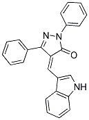 4-(INDOL-3-YLMETHYLENE)-1,3-DIPHENYL-2-PYRAZOLIN-5-ONE CAS#: 884259-09-0