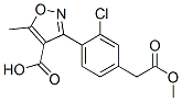 4-Isoxazolecarboxylic  acid,  3-[2-chloro-4-(2-methoxy-2-oxoethyl)phenyl]-5-methyl- CAS#: 870194-63-1