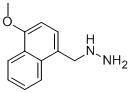 (4-METHOXY-NAPHTHALEN-1-YLMETHYL)-HYDRAZINE CAS#: 887592-81-6