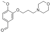 4-Methoxy-3-[3-(4-morpholinyl)propoxy]benzaldehyde CAS#: 861453-11-4