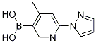 4-Methyl-6-(1H-pyrazol-1-yl)pyridin-3-ylboronic acid CAS#: 858523-50-9