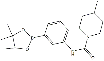 4-Methyl-N-(3-(4,4,5,5-tetraMethyl-1,3,2-dioxaborolan-2-yl)phenyl)piperidine-1-carboxaMide CAS#: 874299-20-4