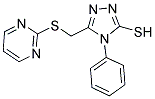 4-PHENYL-5-[(PYRIMIDIN-2-YLTHIO)METHYL]-4H-1,2,4-TRIAZOLE-3-THIOL CAS#: 872696-21-4