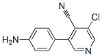 4-Pyridinecarbonitrile,  3-(4-aminophenyl)-5-chloro- CAS#: 886457-32-5