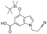 4-(TERT-BUTYLDIMETHYLSILANYLOXY)-1-(2-CYANOETHYL)-1H-INDOLE-6-CARBOXYLIC ACID CAS#: 885266-76-2