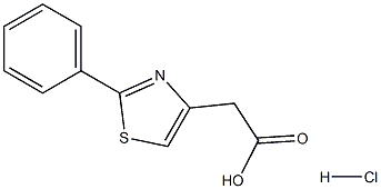 4-Thiazoleacetic acid, 2-phenyl-, hydrochloride (1:1) CAS#: 857998-13-1