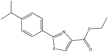 4-Thiazolecarboxylic acid, 2-[4-(1-methylethyl)phenyl]-, ethyl ester CAS#: 886368-07-6