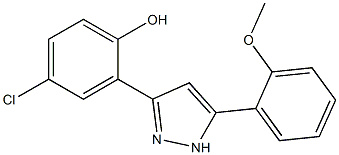 4-chloro-2-[5-(2-methoxyphenyl)-1H-pyrazol-3-yl]phenol CAS#: 879568-64-6
