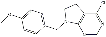 4-chloro-7-(4-methoxybenzyl)-6,7-dihydro-5H-pyrrolo[2,3-d]pyrimidine CAS#: 853680-76-9