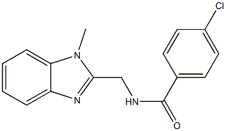 4-chloro-N-((1-methyl-1H-benzo[d]imidazol-2-yl)methyl)benzamide CAS#: 876898-28-1