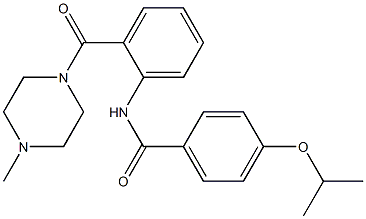 4-isopropoxy-N-{2-[(4-methyl-1-piperazinyl)carbonyl]phenyl}benzamide CAS#: 880563-99-5