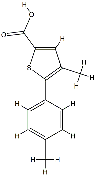 4-methyl-5-(4-methylphenyl)thiophene-2-carboxylic acid CAS#: 832737-68-5